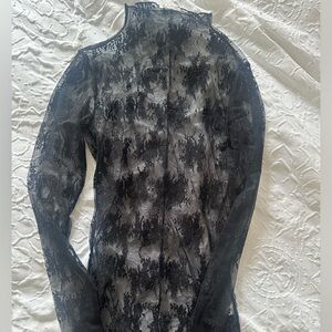 Free people lace long sleeve top NWT